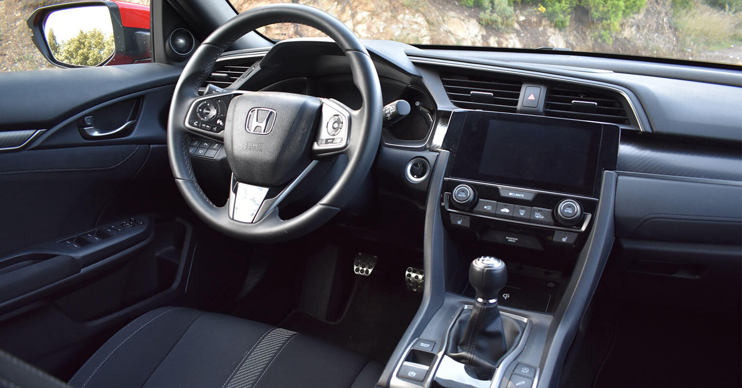 Interior del Honda Civic 2018