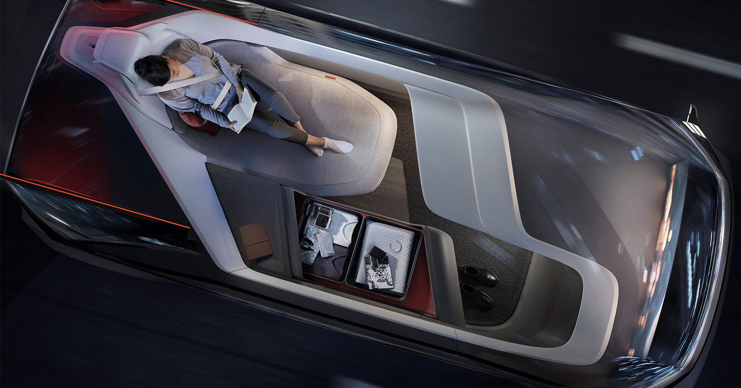 Interior del Volvo 360c Concept