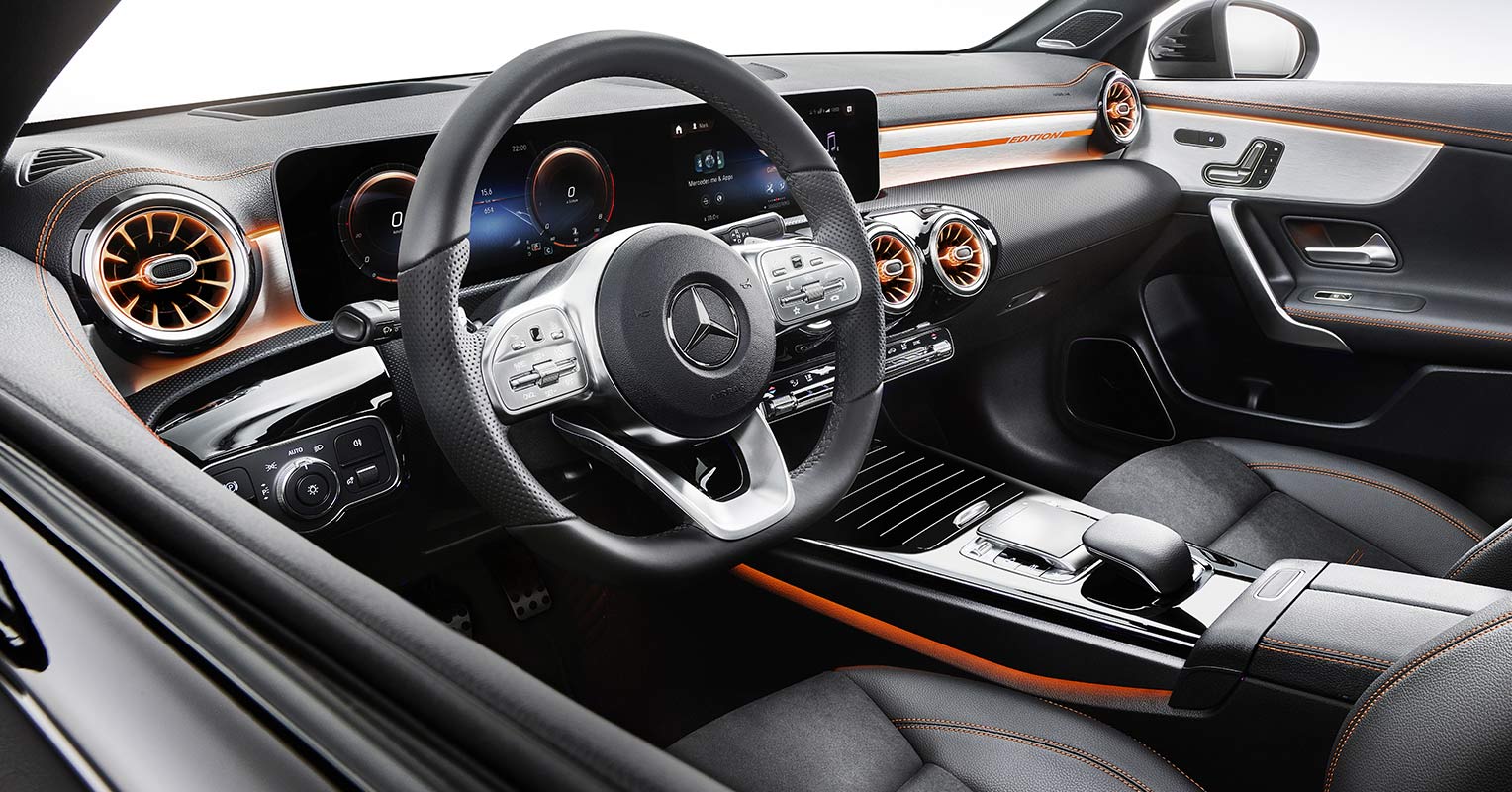 Interior del Mercedes CLA 2019