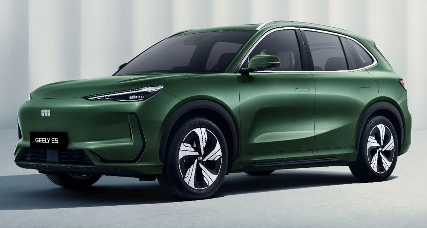 Geely E5: motores, equipamiento y precios